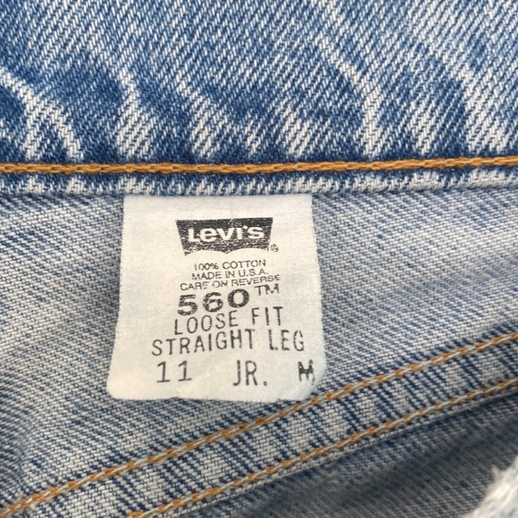 Vintage Levi's 560 Straight Leg Jeans 100% Cotton - Picture 9 of 13